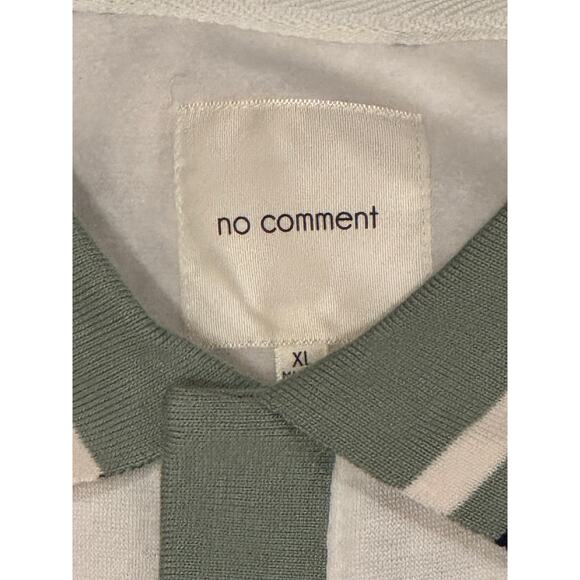 NWT Hamptons Wellness Club Women's XL White Green Collared Sweatshirt oversized - Picture 3 of 5